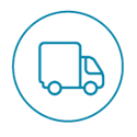 Blue Truck Icon