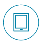 Blue Tablet Icon