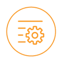 Orange Globe Icon