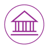 Purple Courthouse Icon