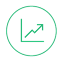 Teal Graph Icon